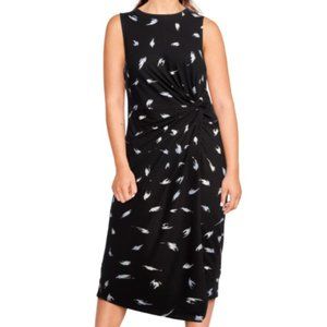 NINE BRITTON Abigail Brushed Knit Midi Dress, Size